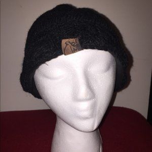 Turtle Fur Black Mika Wool Beanie Vintage